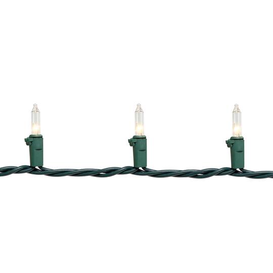 20ct. Clear Mini Christmas String Lights with Green Wire